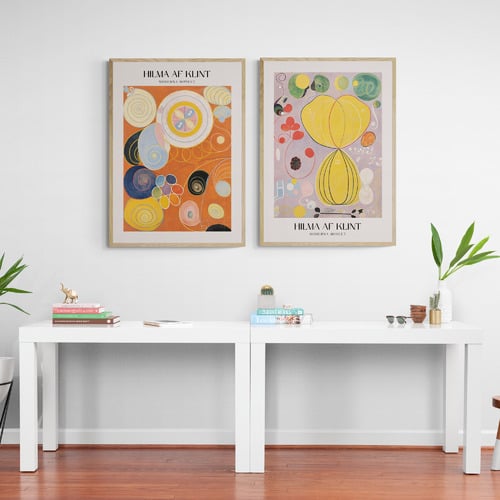 Hilma af Klint Printed Wall Art Diptych