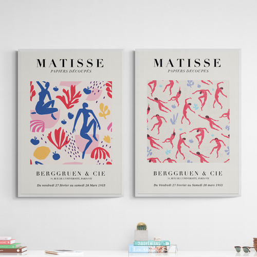 Red Dancers Printed Wall Art by Henri Matisse Diptych