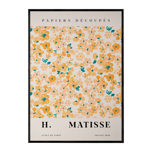 Yellow Flowers Printed Wall Art by Henri Matisse