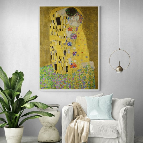 The Kiss Printed Wall Art by Gustav Klimt