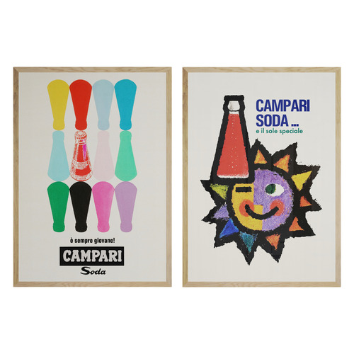 Campari Printed Wall Art Diptych