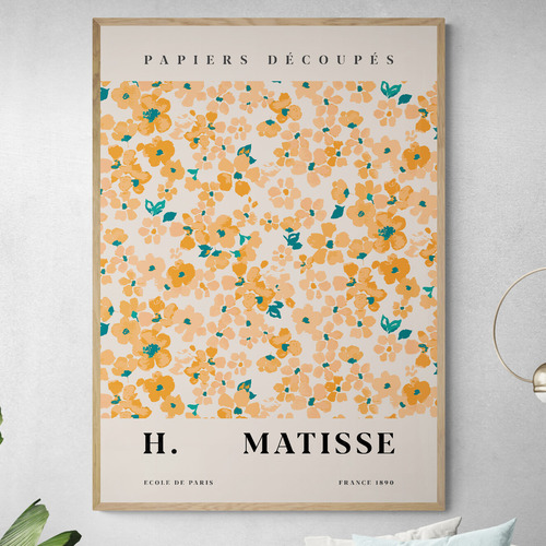 Yellow Flowers Printed Wall Art by Henri Matisse