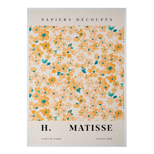 Yellow Flowers Printed Wall Art by Henri Matisse