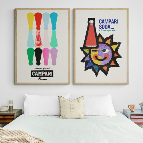 Campari Printed Wall Art Diptych