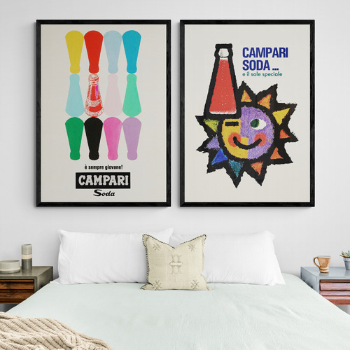Campari Printed Wall Art Diptych