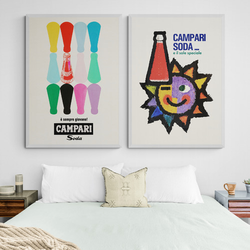 Campari Printed Wall Art Diptych