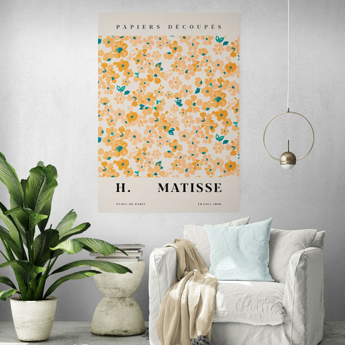 Yellow Flowers Printed Wall Art by Henri Matisse