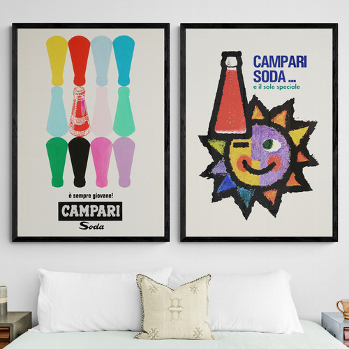 Campari Printed Wall Art Diptych
