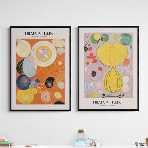 Hilma af Klint Printed Wall Art Diptych