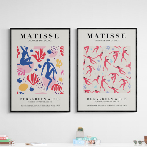 Red Dancers Printed Wall Art by Henri Matisse Diptych