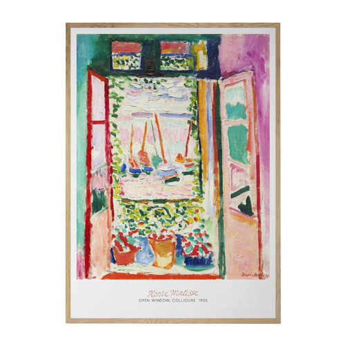Open Window Printed Wall Art by Henri Matisse