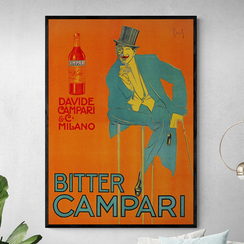 Orange Campari Printed Wall Art