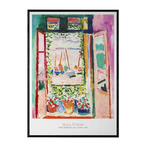 Open Window Printed Wall Art by Henri Matisse