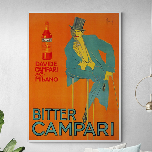 Orange Campari Printed Wall Art