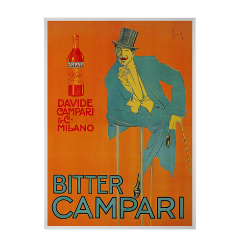 Orange Campari Printed Wall Art