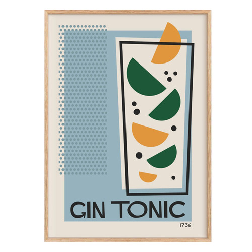 Aperol Spritz Framed Paper Print Wall Art Triptych