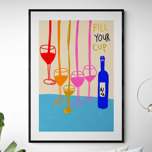 Fill Your Cup Framed Paper Print Wall Art