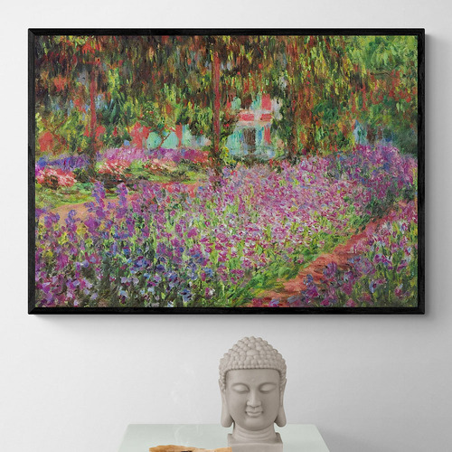 Garden at Giverny 1900 Framed Paper Print Wall Art