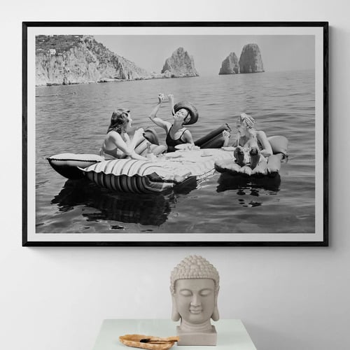 Three Ladies and Pasta 1939 Framed Paper Print Wall Art
