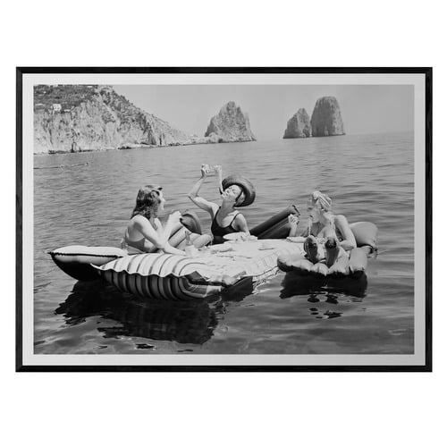 Three Ladies and Pasta 1939 Framed Paper Print Wall Art