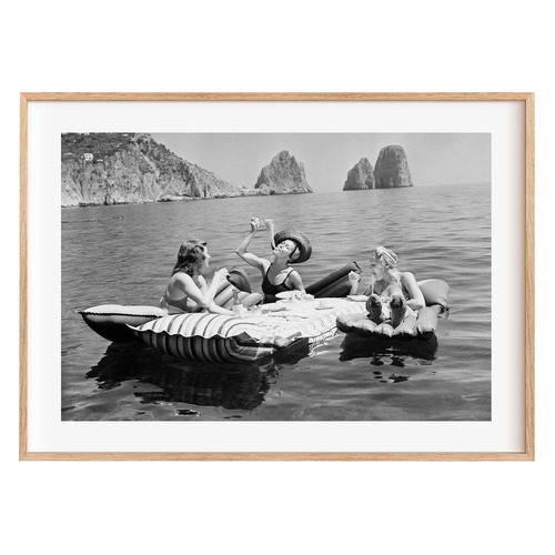 Three Ladies and Pasta 1939 Framed Paper Print Wall Art