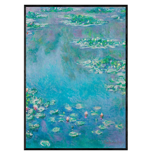 Water Lilies Framed Paper Print Wall Art