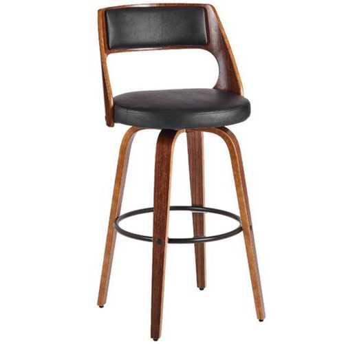 Loft 23 by Temple & Webster Munich Faux Leather Swivel Barstools