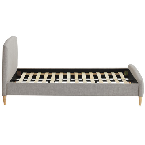 Loft 23 by Temple & Webster Grey Nordic Deco Upholstered Bed