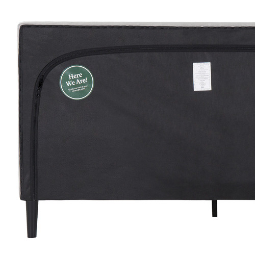 Loft 23 by Temple & ster Light Grey Imogen Upholstered Bed with USB