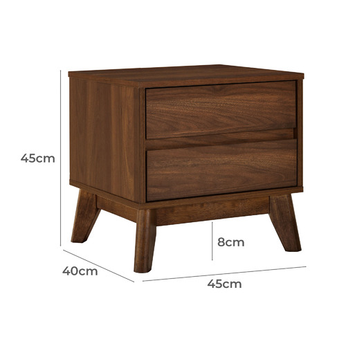 Loft 23 by Temple & ster Anderson 2 Drawer Bedside Table