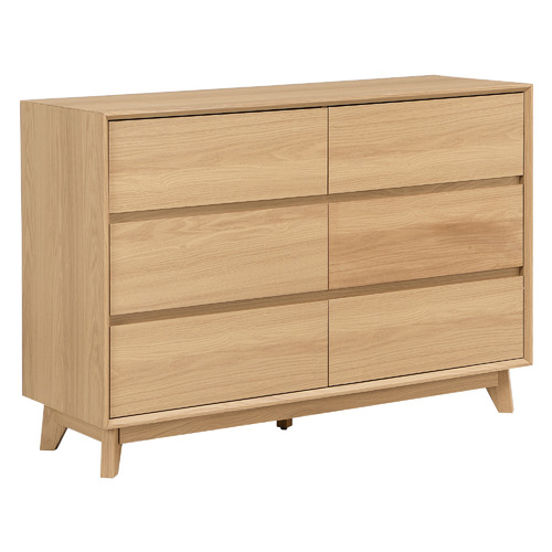 Loft 23 by Temple & Webster Natural Montano Chest of 6 Drawers