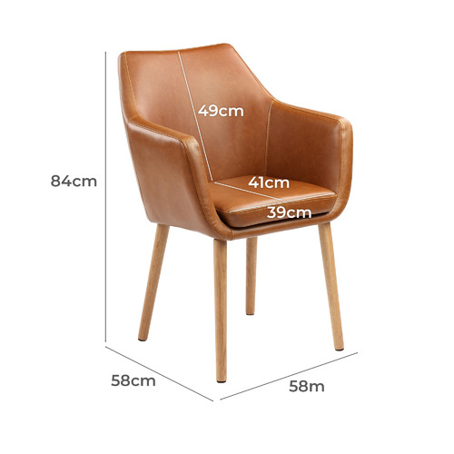 tan bucket chair