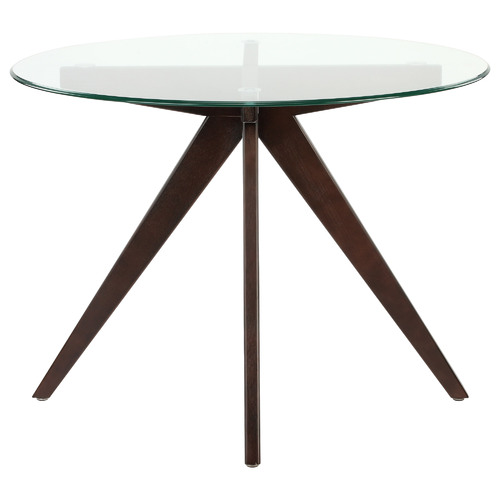 100cm Anders Round Glass-Top Dining Table