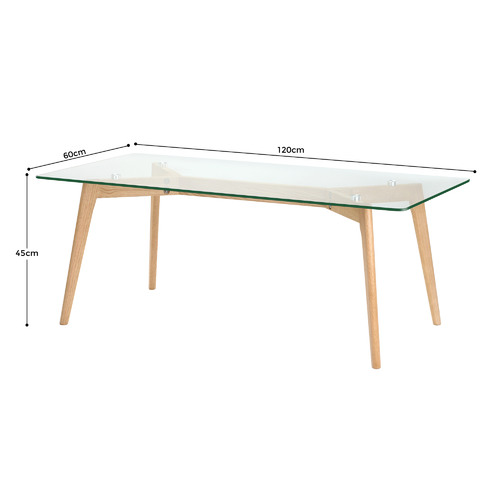 Loft 23 by Temple & ster Stad Rectangular Glass Coffee Table