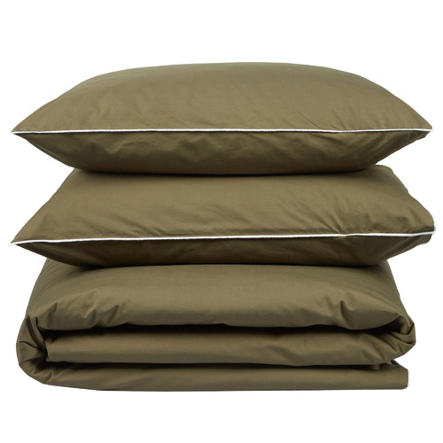 Loft 23 by Temple & ster Olive Organic Cotton Quilt Cover Set