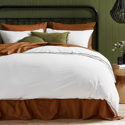 Loft 23 by Temple & ster White Organic Cotton Quilt Cover Set