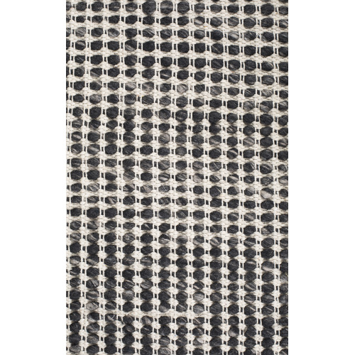 Loft 23 by Temple & Webster Carlos Felted Wool Rug Black Natural