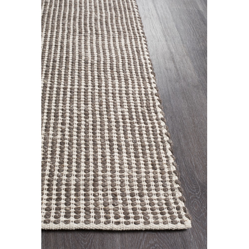 Loft 23 by Temple & Webster Carlos Felted Wool Rug Brown Natural