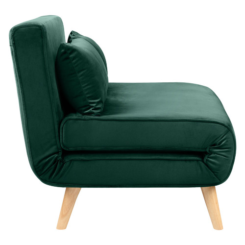 Loft 23 by Temple & ster Dark Green Aero Velvet Double Sofa Bed