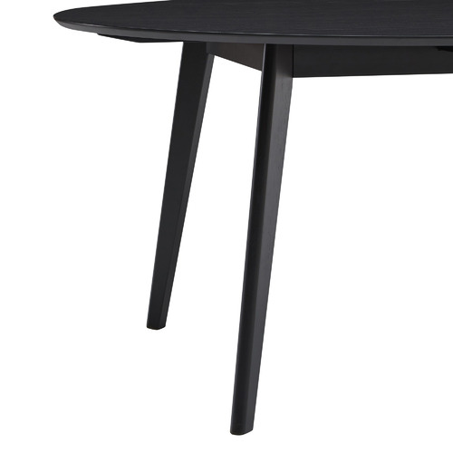 Loft 23 by Temple & Webster Black Larsen Round Wooden Dining Table