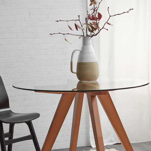 Loft 23 by Temple & ster Hjordis Scandi Beech Wood & GlassTop