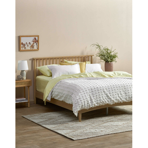 Loft 23 by Temple & ster White Washed Liam Pine Wood Bed