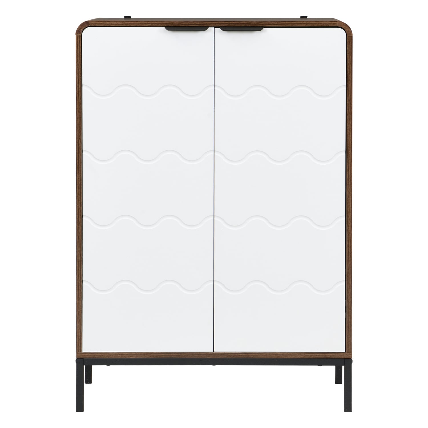2 Door Wavy Shoe Cabinet