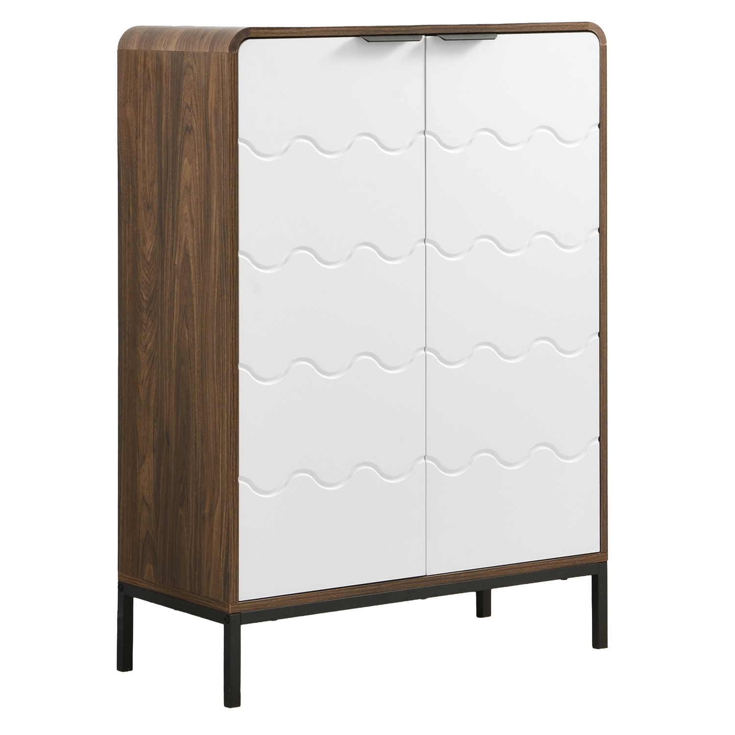 2 Door Wavy Shoe Cabinet