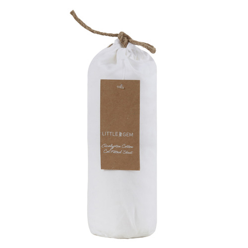 Little Gem Eucalyptus & Cotton Blend Cot Fitted Sheet