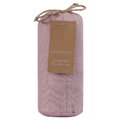 Little Gem Hemp Cot Fitted Sheet