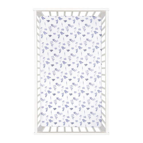 Little Gem Bloom Organic Cotton Cot Fitted Sheet