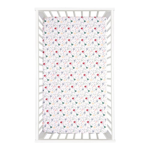 Little Gem Dino Organic Cotton Cot Fitted Sheet