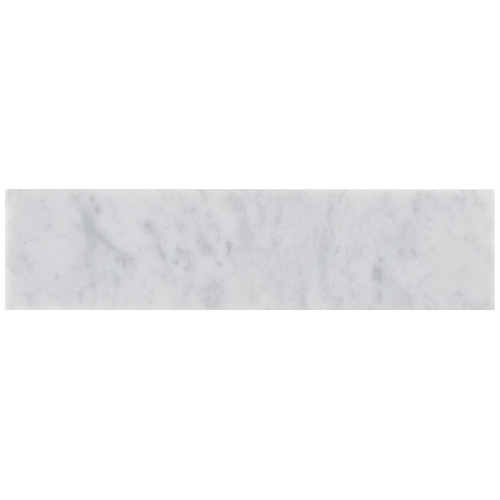 White Honed Bianco Carrara Marble Tile