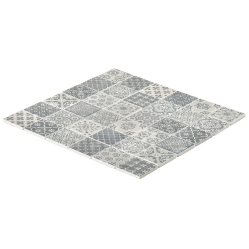 Grey Sylvian Matt Glass Mosaic Tile